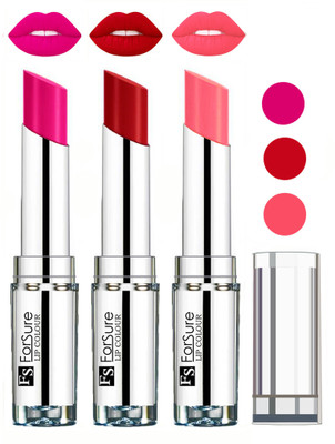 

Forsure Best Collection Velvet Matte Lip Color Combo at Wholesale Rate(Rose Pink,Sweet Red,Peach, 12 g)