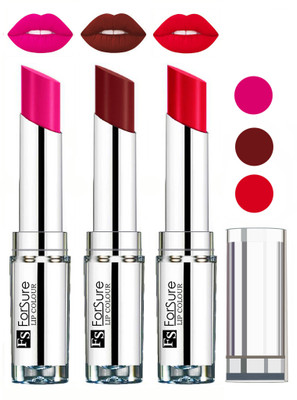 

Forsure Best Collection Velvet Matte Lip Color Combo at Wholesale Rate(Rose Pink,Wine,Ruby Red, 12 g)