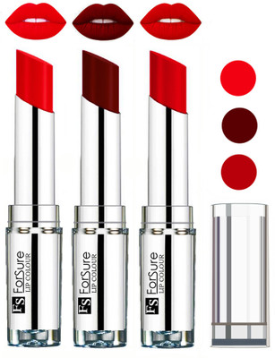 

Forsure Best Collection Velvet Matte Lip Color Combo at Wholesale Rate(Hot Red,Maroon,Romantic Red, 12 g)