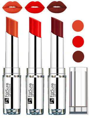 

Forsure Best Collection Velvet Matte Lip Color Combo at Wholesale Rate(Brick Nude,Orange,Wine, 12 g)