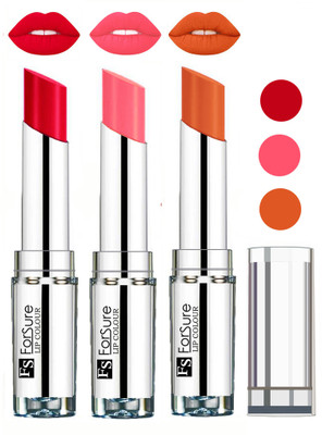 

Forsure Best Collection Velvet Matte Lip Color Combo at Wholesale Rate(Ruby Red,Peach,Nude, 12 g)
