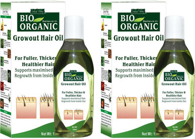 

Indus Valley BIO Organic Growout Hair Oil- Twin Pack(200 ml)