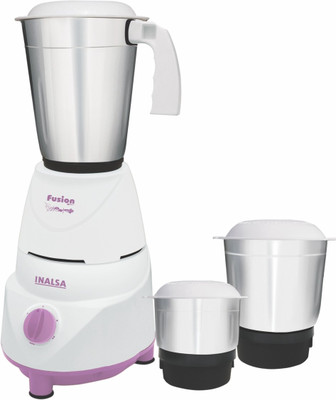 

Inalsa Fusion 3 Jar 550 W Mixer Grinder(White, 3 Jars)