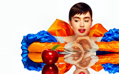 

Movie Mirror Mirror Elegant Cinderella Lilycollins Apple Colorful HD Wallpaper Background Paper Print(12 inch X 18 inch, Rolled)