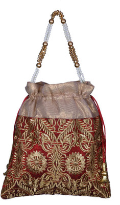 

Mahadev Exports Maroon Potli with handle Potli(Maroon)