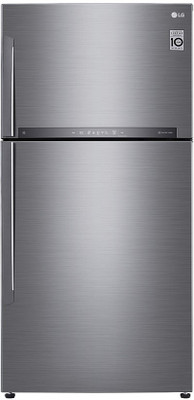 

LG 546 L Frost Free Double Door 3 Star Refrigerator(Shiny Steel, GN-H702HLHU)