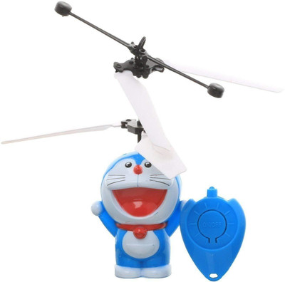 welkins Rechargeable flying doremon with led lights and motion sensor(Blue)