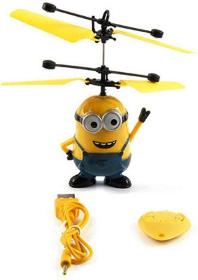 

welkins Rechargeable flyer IR controlled censor aircraft toy flying (yellow)(NA)