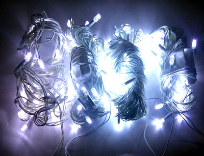 EmmEmm 40 LEDs 9.14 m White Steady String Rice Lights(Pack of 4)