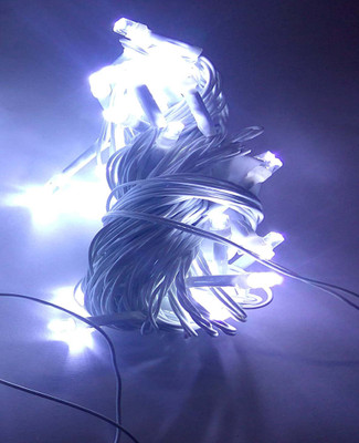 EmmEmm 40 LEDs 9.14 m White Steady String Rice Lights(Pack of 1)
