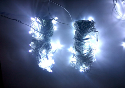 EmmEmm 40 LEDs 9.14 m White Steady String Rice Lights(Pack of 2)