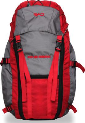 

Rare And Demanded ROVER (with inbuilt rain cover) Rucksack - 45(Red, Grey), Grey;red