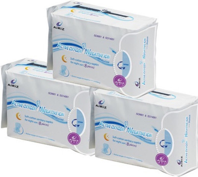 

Tiens ACTIVE OXYGEN & NEGATIVEION SOFT COTTEN SANITARY NAPKIN PAD Sanitary Pad(Pack of 24)