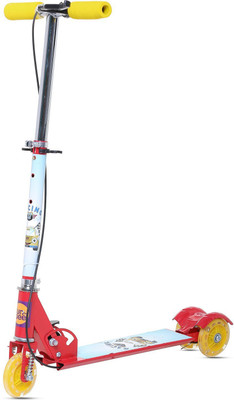 

Baybee Thunder Skate Scooter for Kids 2 Wheel Lean to Steer 3 Adjustable Height with Suspension | 7 LED Flashing Light up wheels with 35 Kg Weight Capacity Thunder Scooter(Yellow, Multicolor)