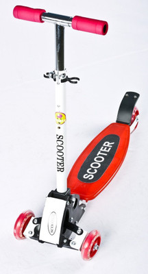 

Baybee Ninja 3 wheeled Folding Skate Scooter Outdoor Toy Scooter(Red)