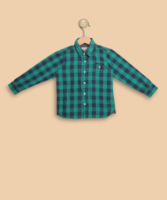 

Pepe Jeans Boys Checkered Casual Blue, Green Shirt