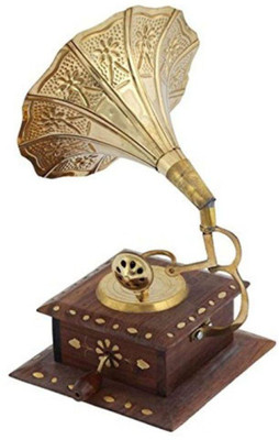 

Craftspoint Decorative Showpiece - 30 cm(Wooden, Brown, Gold)