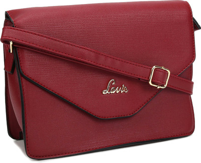 

Lavie Women Casual Maroon PU Sling Bag