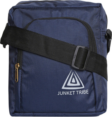 

JUNKET TRIBE Men & Women Casual Blue Polyester Sling Bag
