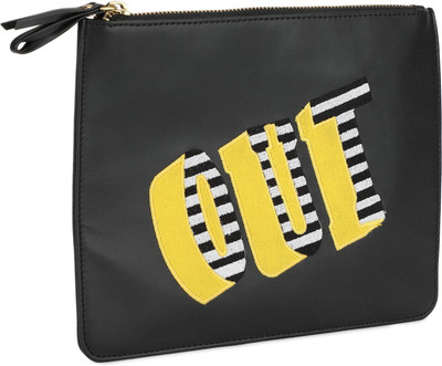 

People Women Casual Black, Yellow PU Sling Bag