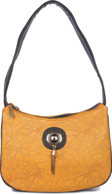 

Yours Luggage Women Casual Yellow Cotton, PU Sling Bag