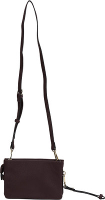 

Accessorize Women Casual Maroon PU Sling Bag
