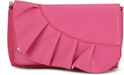 

E2O Women Casual Pink PU Sling Bag