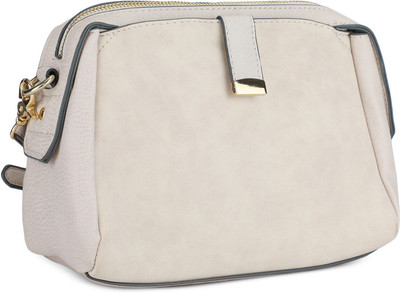 

Accessorize Women Casual Beige PU Sling Bag