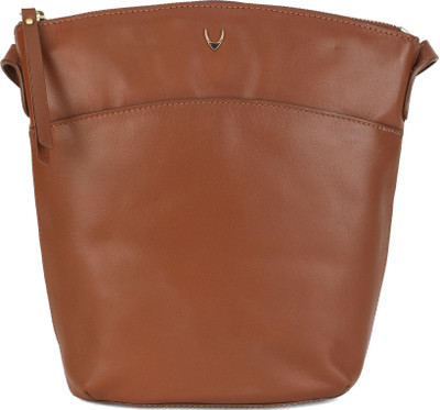 

Hidesign Women Casual Tan Genuine Leather Sling Bag