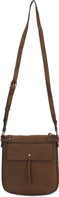 

Accessorize Women Casual Tan PU Sling Bag