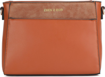 

E2O Women Casual Brown PU Sling Bag