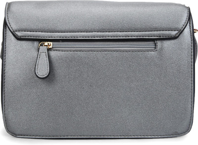 

Lavie Women Evening/Party Grey PU Sling Bag