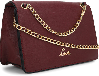 

Lavie Women Casual Maroon Polyester Sling Bag