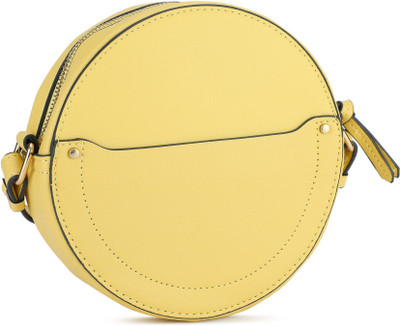 

Accessorize Women Casual Yellow PU Sling Bag
