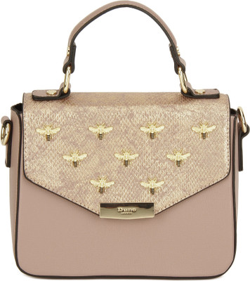

Dune London Women Evening/Party Pink Genuine Leather Sling Bag