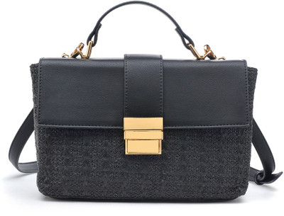 

Urban Expressions Women Casual Black PU Sling Bag