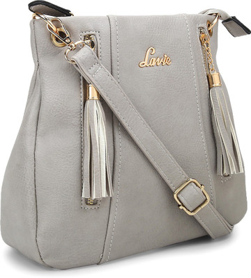 

Lavie Women Casual Grey PU Sling Bag