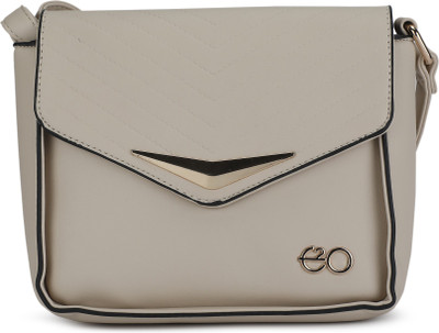 

E2O Women Casual Beige PU Sling Bag