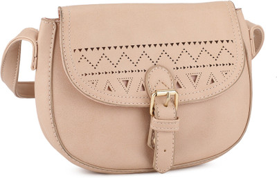 

People Women Casual Pink Canvas Sling Bag