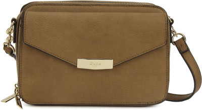 

Dune London Women Casual Tan Genuine Leather Sling Bag