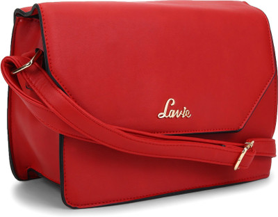 Lavie Women Evening/Party Red PU Sling Bag