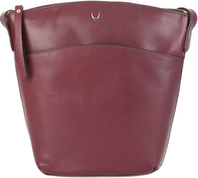 

Hidesign Women Casual Purple Genuine Leather Sling Bag
