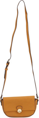 

Accessorize Women Casual Yellow PU Sling Bag