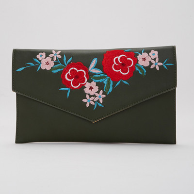 

Miss CL Women Casual Green Leatherette Sling Bag