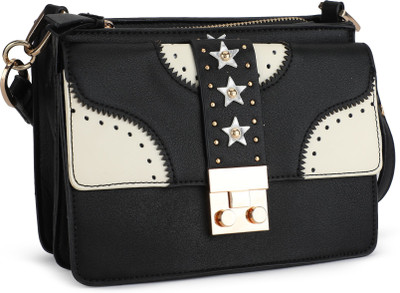 

Accessorize Women Casual Black PU Sling Bag