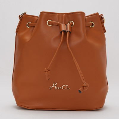

Miss CL Women Casual Tan Leatherette Sling Bag