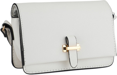 

Accessorize Women Casual White PU Sling Bag