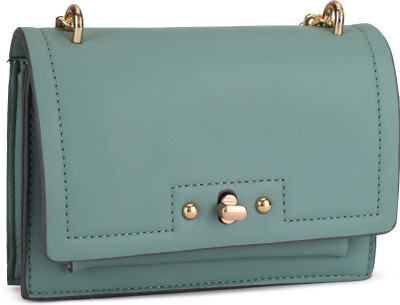 

Accessorize Women Casual Green PU Sling Bag