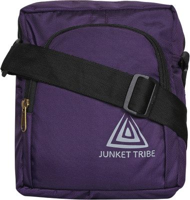 

JUNKET TRIBE Men & Women Casual Purple Polyester Sling Bag