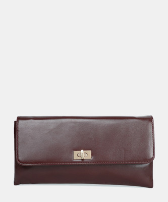 

Carlton London Women Casual Maroon Genuine Leather Clutch